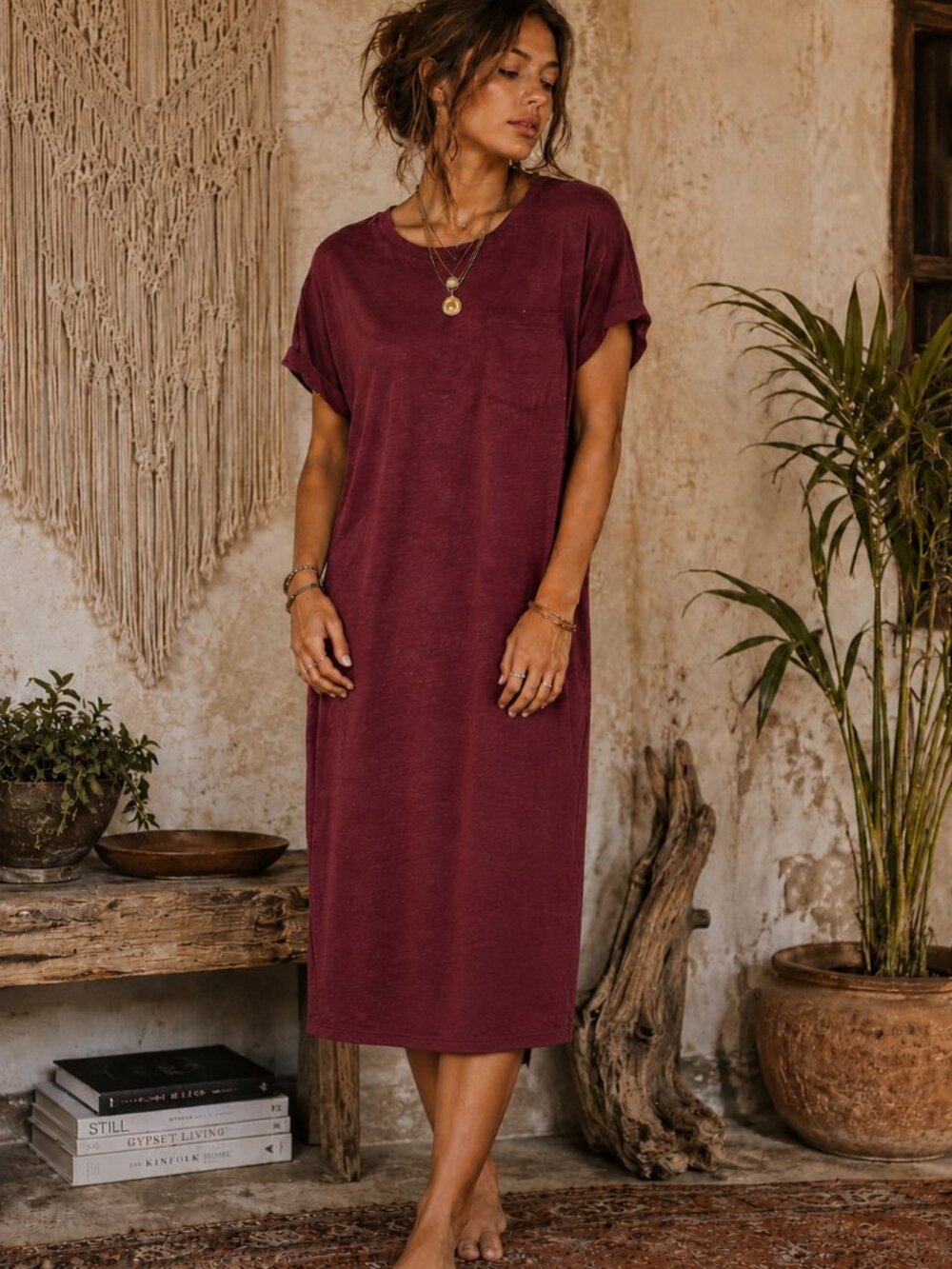 PACT Organic Cotton T-Shirt Midi Dress